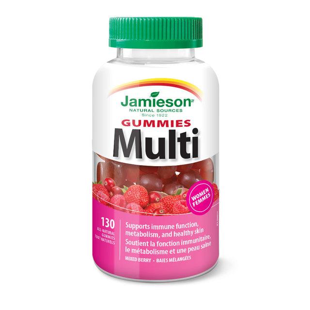 Jamieson Multivitamin for Women - Mixed Berry 130 Gummies - Five Natural