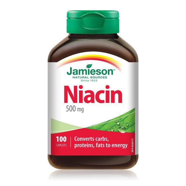 Jamieson Niacin 500 mg 100 Caplets - Five Natural