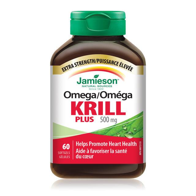 Jamieson Omega Krill Plus 500 mg 60 Softgels - Five Natural