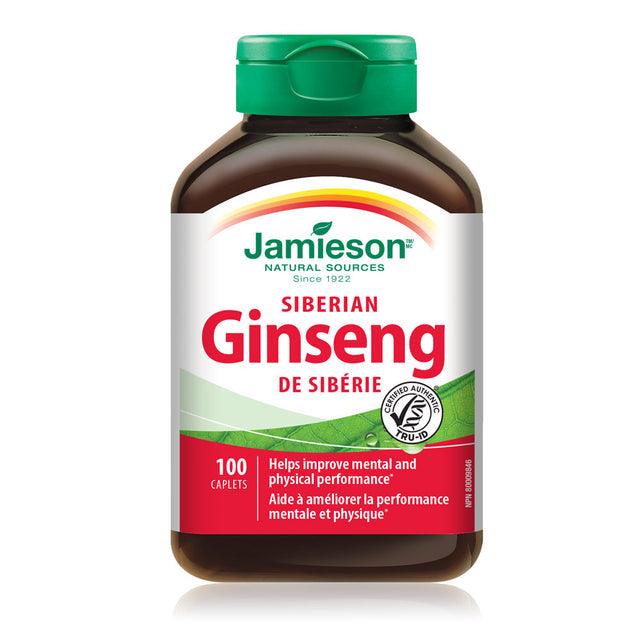 Jamieson Siberian Ginseng 100 Caplets - Five Natural