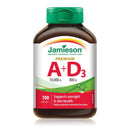 Jamieson Vitamin A 10,000 IU + Vitamin D 800 IU - Premium 100 Softgels - Five Natural