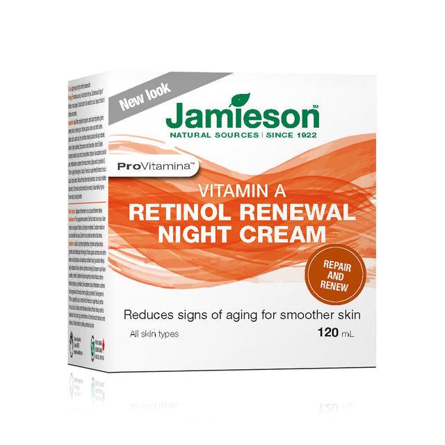 Jamieson Vitamin A Retinol Renewal Night Cream 120mL Topical - Five Natural