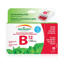 Jamieson Vitamin B12 1,000 mcg Fast-Dissolving Strips (Methylcobalamin) - Mint 30 Strips - Five Natural