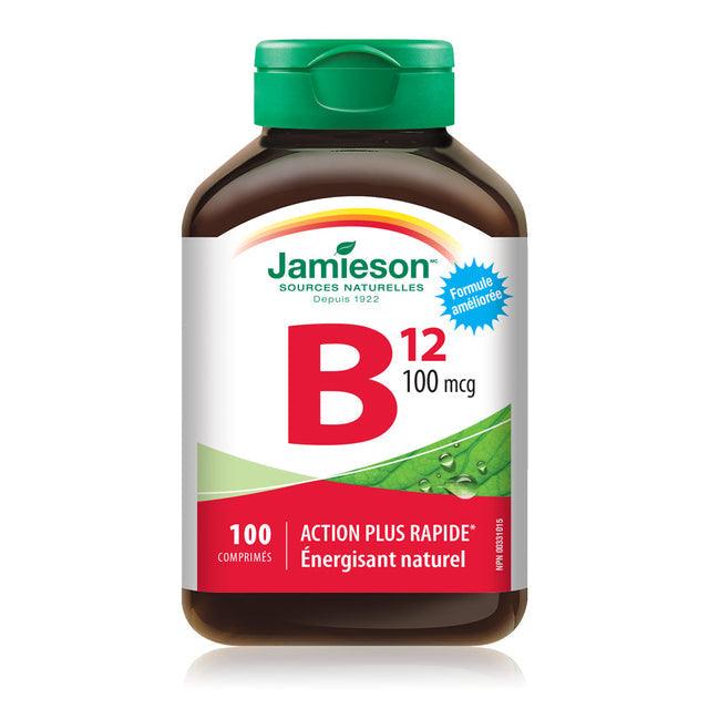 Jamieson Vitamin B12 100 mcg (Methylcobalamin) 100 Tablets - Five Natural