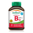 Jamieson Vitamin B12 5,000 mcg - Timed Release (Methylcobalamin) 45 Tablets - Five Natural