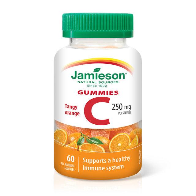 Jamieson Vitamin C - Tangy Orange 60 Gummies - Five Natural