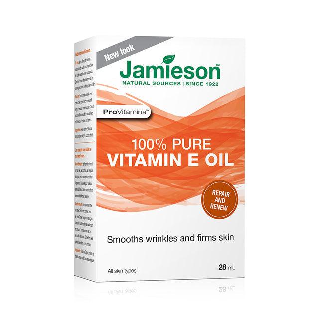 Jamieson Vitamin E Oil 100% Pure 28mL Topical - Five Natural