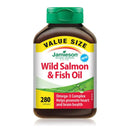 Jamieson Wild Salmon & Fish Oil - VALUE SIZE 280 Softgels - Five Natural