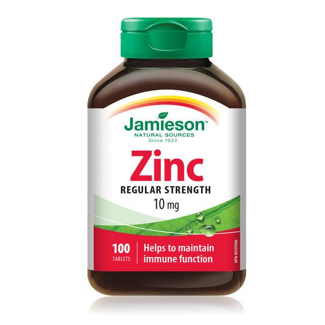 Jamieson Zinc 10 mg 100 Tablets - Five Natural
