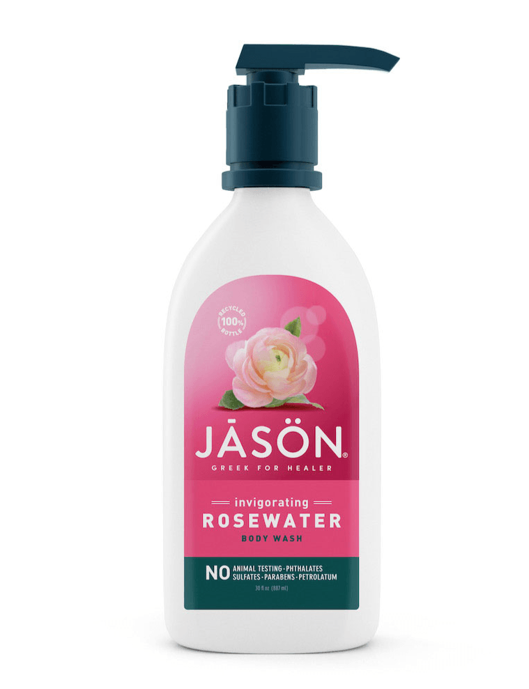 Jason Body Wash Rosewater Invigorating 887mL - Five Natural