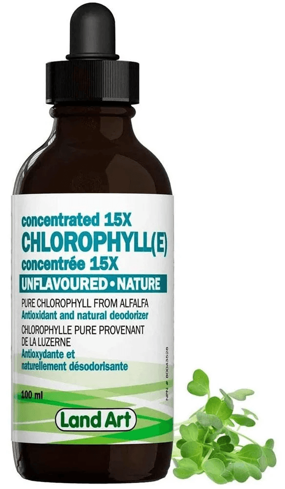 Land Art Chlorophyll Concentrated 15X Unflavored 100ml - Five Natural