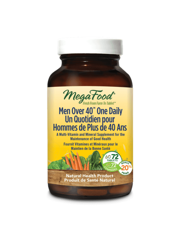 MegaFood Men Over 40 One Daily 72 Tablets - Five Natural