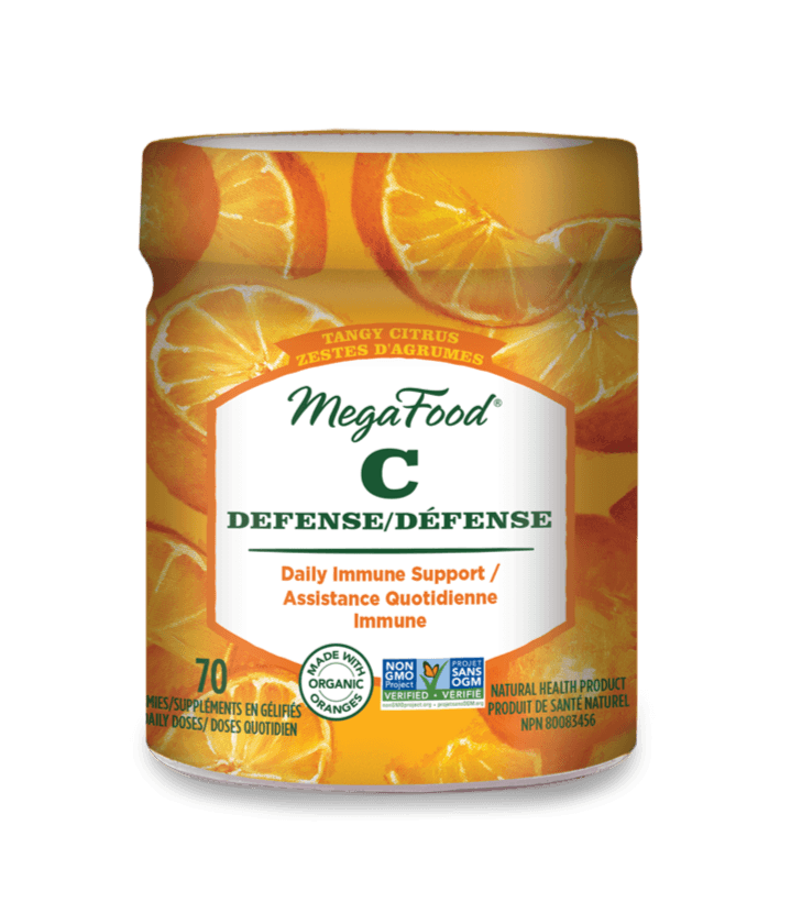 MegaFood Vitamin C Defense Tangy Citrus 70 Gummies - Five Natural