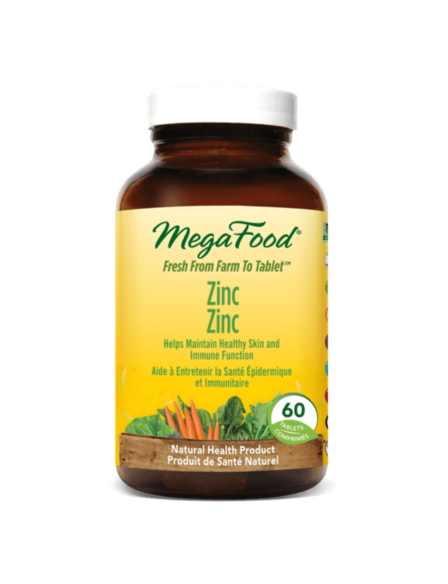 MegaFood Zinc 60 Tablets - Five Natural