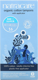 Natracare ORGANIC Super Applicator Tampons 16 Units - Five Natural