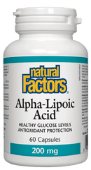 Natural Factors Alpha-Lipoic Acid 200 mg 60 Capsules - Five Natural