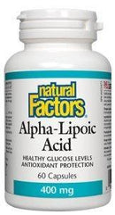Natural Factors Alpha-Lipoic Acid 400 mg 60 Capsules - Five Natural