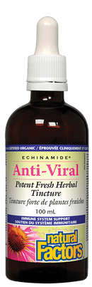 Natural Factors Anti-Viral Potent Fresh Herbal Tincture ECHINAMIDE 100mL - Five Natural