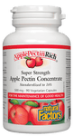 Natural Factors Apple Pectin Rich Super Strength Apple Pectin Concentrate 500 mg 90 Veg Capsules - Five Natural