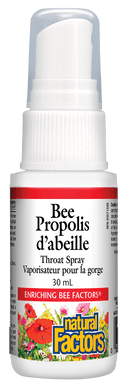Natural Factors Bee Propolis Throat Spray 30mL - Five Natural