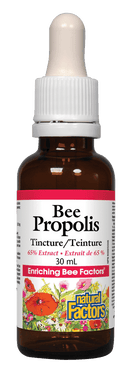 Natural Factors Bee Propolis Tincture 65% Extract 30mL - Five Natural