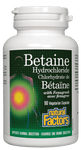 Natural Factors Betaine Hydrochloride with Fenugreek 90 Veg Capsules - Five Natural