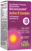 Natural Factors BioCoenzymated Active B Complex 60 Veg Capsules - Five Natural