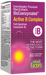 Natural Factors BioCoenzymated Active B Complex 60 Veg Capsules - Five Natural