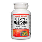 Natural Factors C Extra + Quercetin Bioflavonoids 500 mg/250 mg 90 Capsules - Five Natural