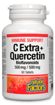 Natural Factors C Extra + Quercetin Bioflavonoids 500 mg/500 mg 90 Tablets - Five Natural