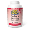 Natural Factors Calcium & Magnesium Citrate with D3 Plus Potassium Zinc & Manganese Bonus Size 180+30 Tablets - Five Natural