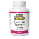 Natural Factors Calcium Factor+ Citrate 350 mg 90 Tablets - Five Natural
