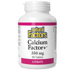 Natural Factors Calcium Factor+ Citrate 350 mg 90 Tablets - Five Natural