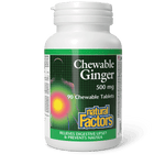 Natural Factors Chewable Ginger 500 mg 90 Chewables - Five Natural