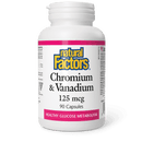 Natural Factors Chromium & Vanadium 125 mcg 90 Capsules - Five Natural