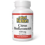 Natural Factors Citrus Bioflavonoids Plus Hesperidin 650 mg 90 Capsules - Five Natural