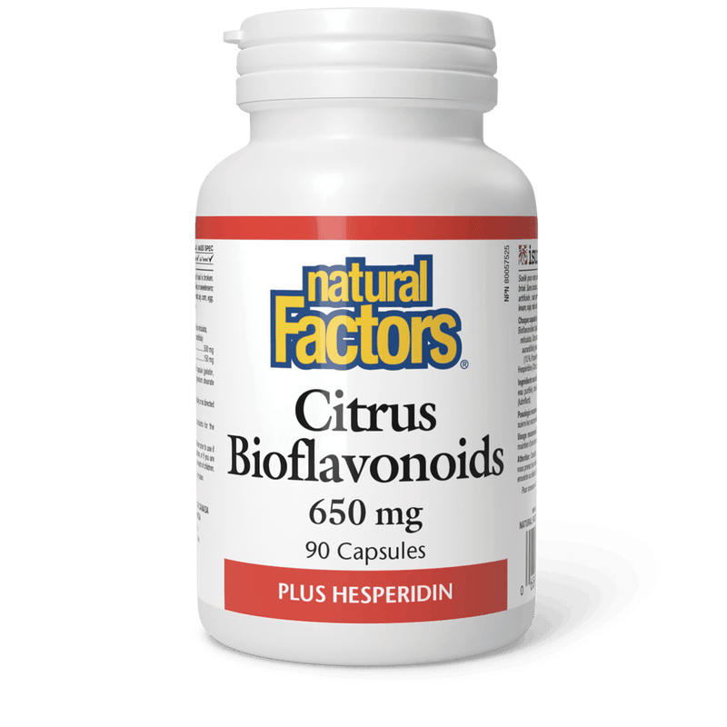 Natural Factors Citrus Bioflavonoids Plus Hesperidin 650 mg 90 Capsules - Five Natural