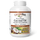 Natural Factors CoconutRich Extra Virgin Coconut Oil 1000 mg 120 Softgels - Five Natural