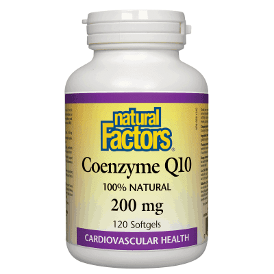Natural Factors Coenzyme Q10 200 mg 120 Softgels - Five Natural