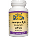 Natural Factors Coenzyme Q10 200 mg 60 Softgels - Five Natural