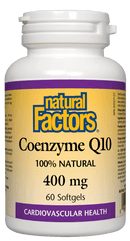 Natural Factors Coenzyme Q10 400 mg 60 Softgels - Five Natural