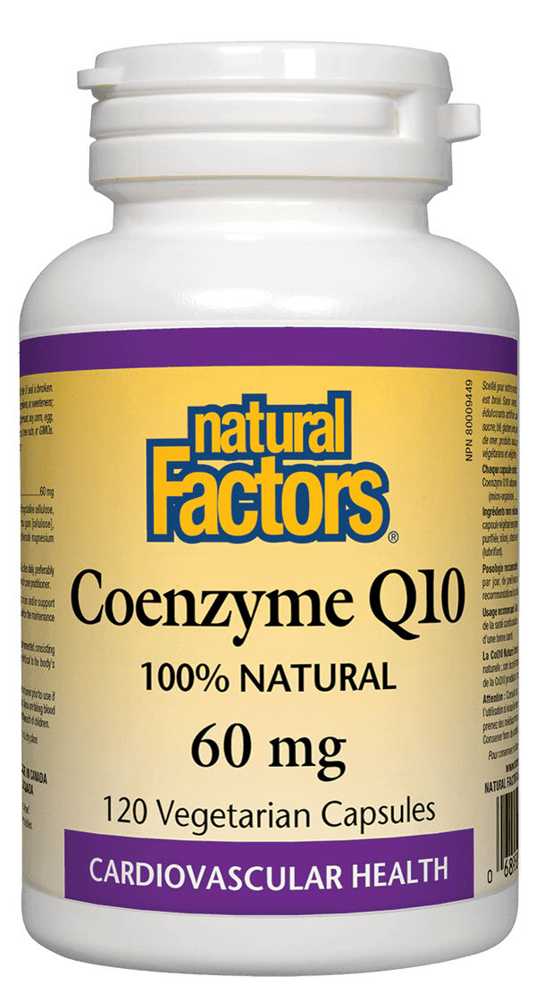 Natural Factors Coenzyme Q10 60 mg 120 Capsules - Five Natural