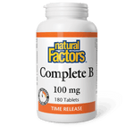 Natural Factors Complete B Timed Release 100 mg 180 Tablets - Five Natural