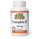 Natural Factors Complete B Timed Release 100 mg 60 Tablets - Five Natural