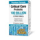Natural Factors Critical Care Probiotic 100 Billion Live Probiotic Cultures 30 Veg Capsules - Five Natural