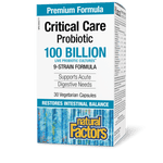 Natural Factors Critical Care Probiotic 100 Billion Live Probiotic Cultures 30 Veg Capsules - Five Natural
