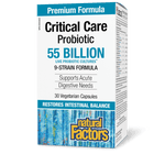 Natural Factors Critical Care Probiotic 55 Billion Live Probiotic Cultures 30 Veg Capsules - Five Natural