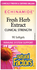 Natural Factors ECHINAMIDE Fresh Herb Extract Clinical Strength 90 Softgels - Five Natural