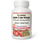 Natural Factors Fermented Apple Cider Vinegar with Chromium 90 Veg Capsules - Five Natural