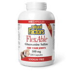 Natural Factors FlexAble Glucosamine Sulfate 500 mg 500 Capsules - Five Natural